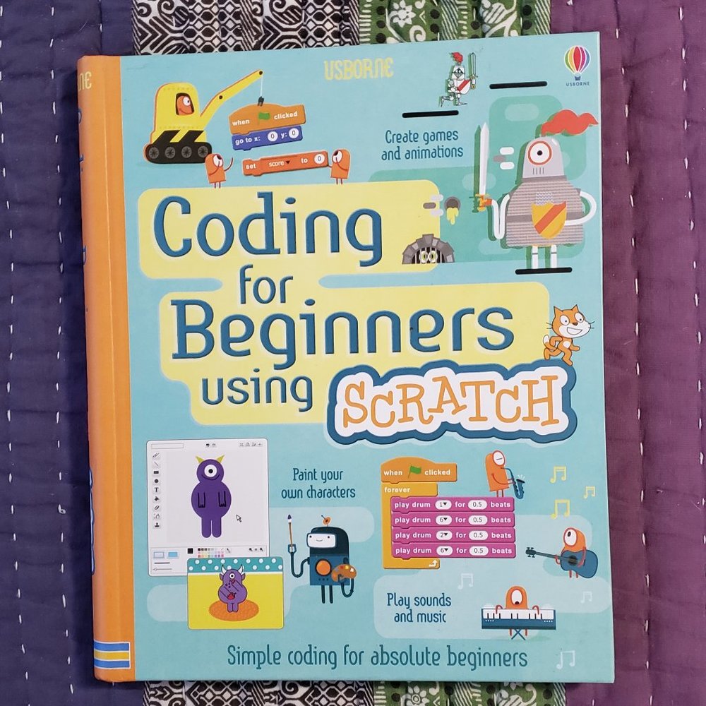 6 for $15, Coding for Beginners Using Scratch, Hardcover, EUC